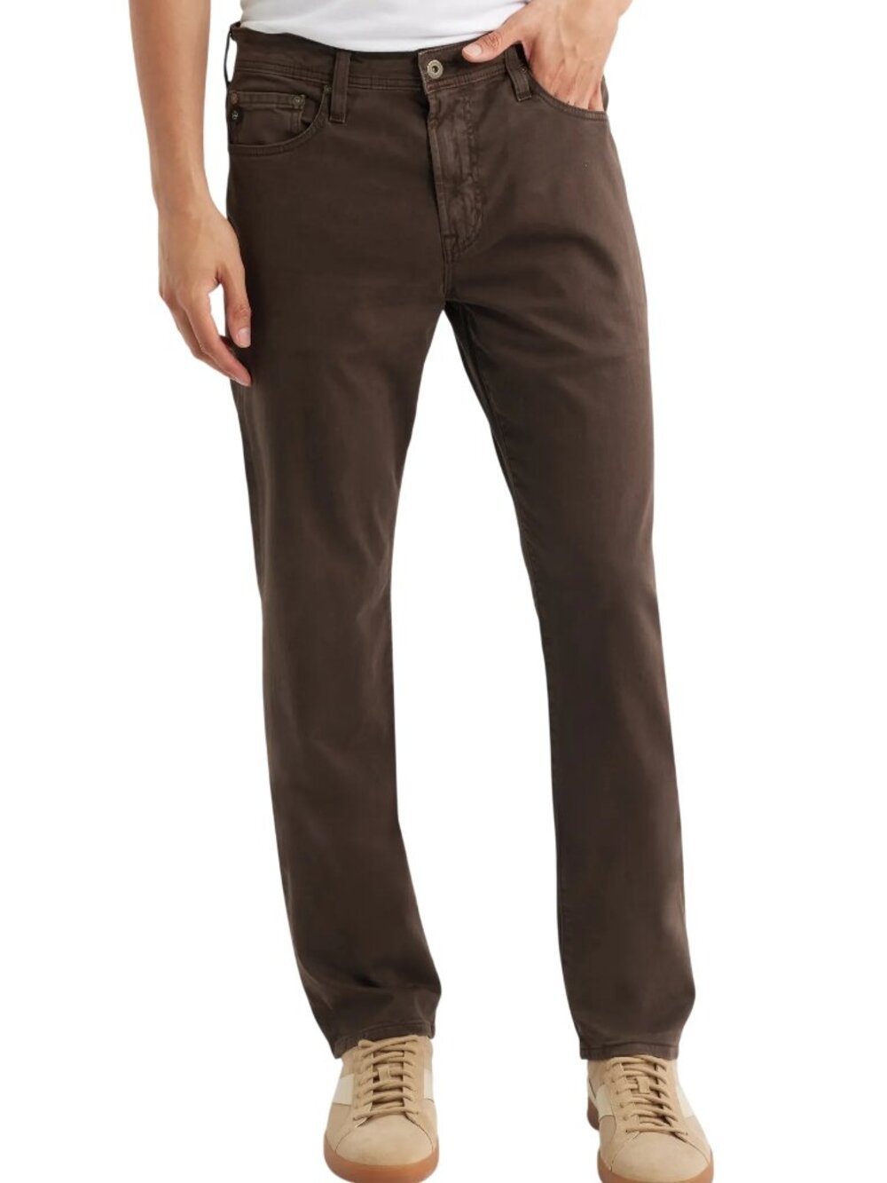 AG Adriano Goldschmied Everett Slim Straight Jeans in Sulfur Deep Woodland